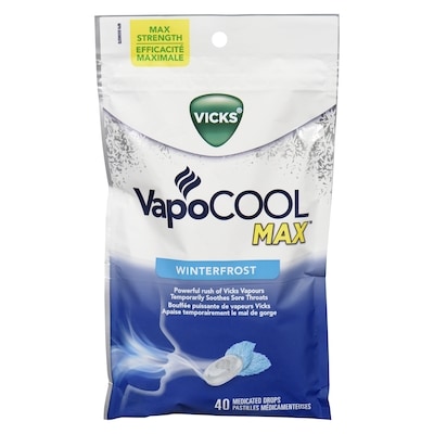 Vicks VICKS VCOOL PASTLL WINTERFROST 40 ea, 0,14 $/1ch