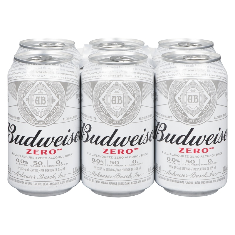 Budweiser Zero Alcohol-Free Beer With Natural Flavour