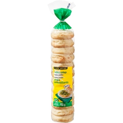 No Name Extra Crisp English Muffins 780 g, $0.70/100g