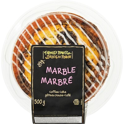Farmer's Market Marble Coffee Cake 500 g, $1.20/100g