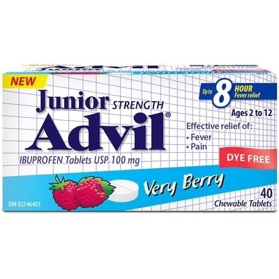 Advil Junior Chewy Very Berry 40 ea, $0.47/1ea