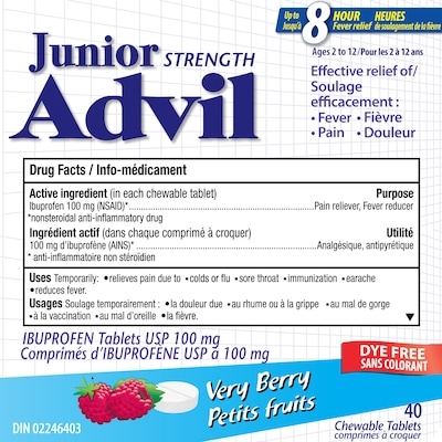 Junior (Comprimés À Croquer) (Petits Fruits Sans Colorant)