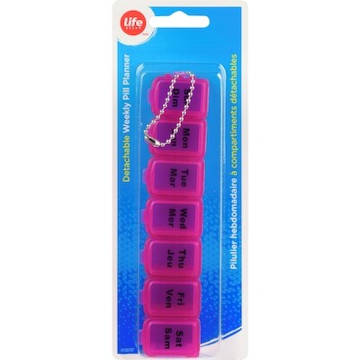 Life Pilulier Hebdomadaire détachables de 7 jours 1 ea, 4,99 $/1ch