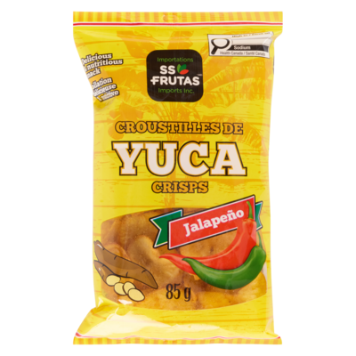 SS Frutas Yuca Crisps Jalapeño 85 g, $1.99/100g