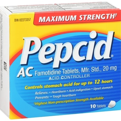Maximum Strength Ac Tablets, Acid Reducer For Heartburn, 10 Count