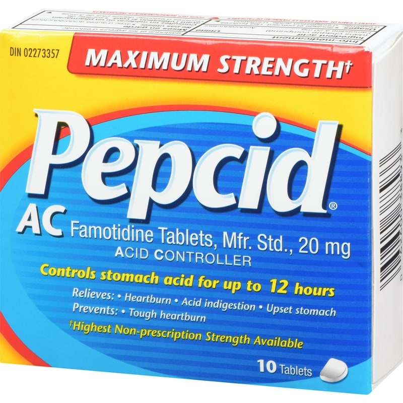 Maximum Strength Ac Tablets, Acid Reducer For Heartburn, 10 Count