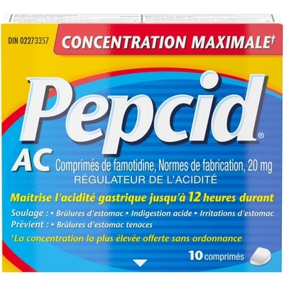 Pepcid PEPCID AC 10 CNC MAXIMALE COMP 10 ea, 1,05 $/1ch