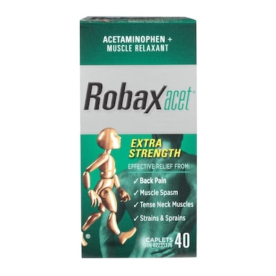 Robax Extra Strength Back Pain Relief And Muscle Relaxant, Caplets, 40 Count 40 ea, $0.80/1ea