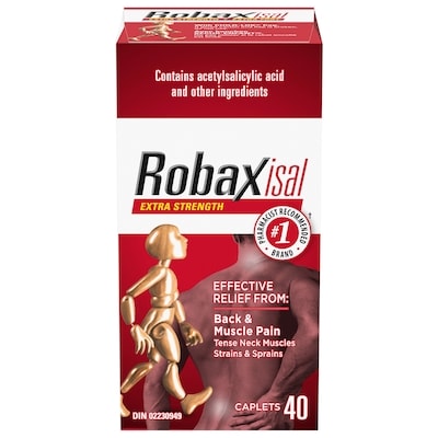 Robax Extra Strength Back Pain Relief And Muscle Relaxant, Caplets, 40 Count 40 ea, $0.80/1ea