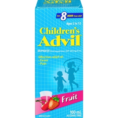 Advil Ibuprofen Oral Suspension Usp 100 Mg/5 Ml Ages 2 To 12 Fruit 100 ml, $11.49/100ml