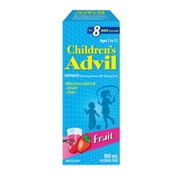 Advil Oral Suspension For Fever And Pain Relief, Fruit Flavour 100 ml, $12.99/100ml
