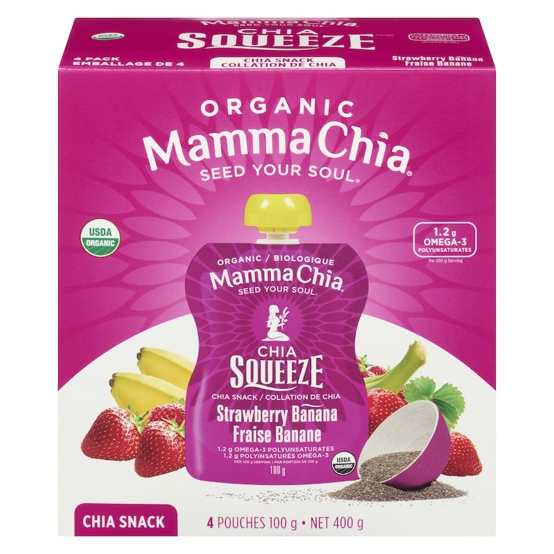 Strawberry Banana Organic Chia Snack