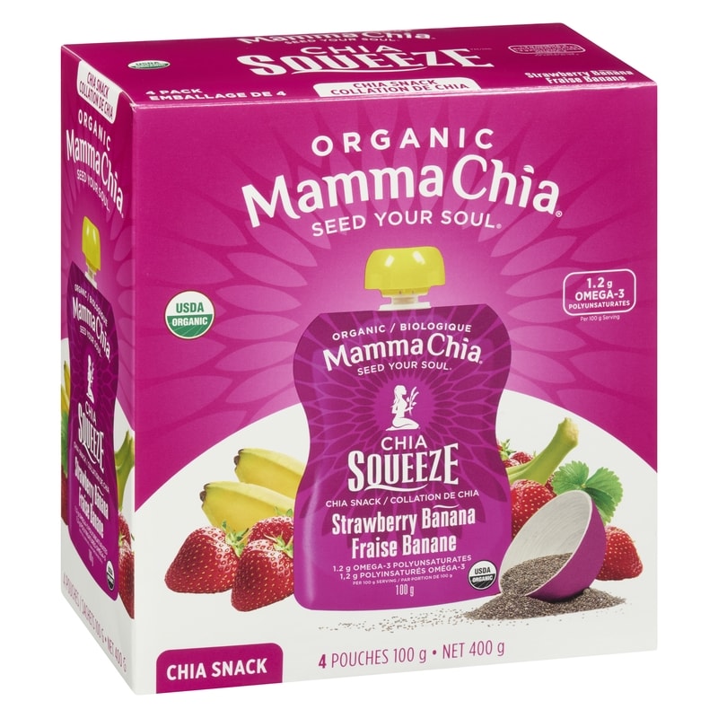 Strawberry Banana Organic Chia Snack