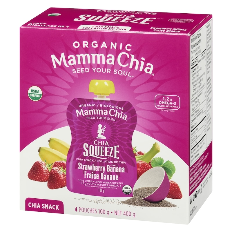 Strawberry Banana Organic Chia Snack