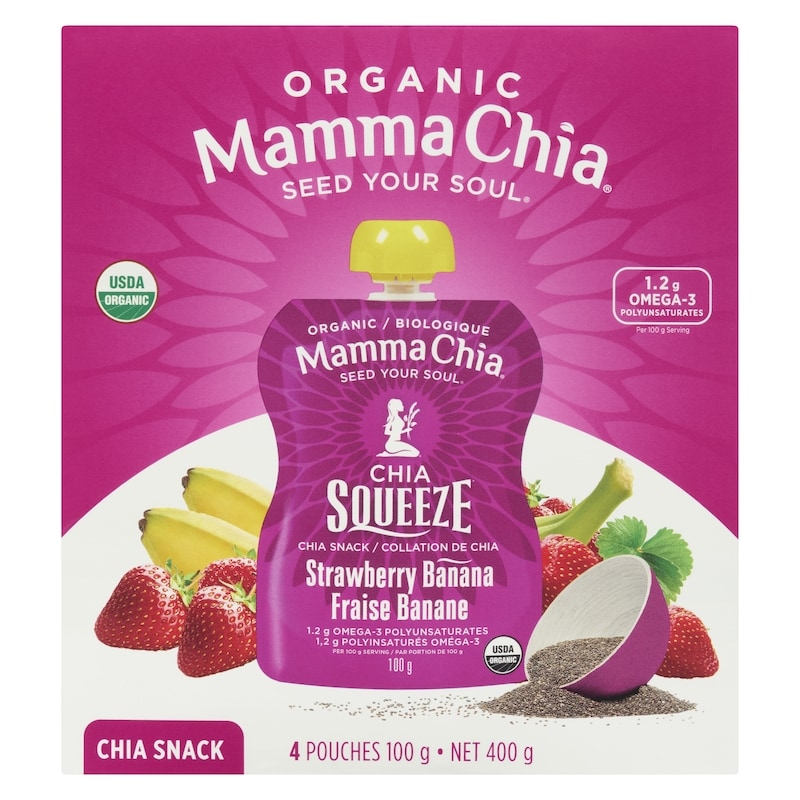 Strawberry Banana Organic Chia Snack