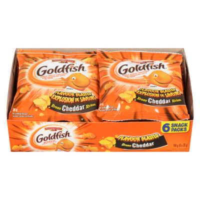 Pepperidge Farm Flavour Blasted Baked Snack Crackers Xtreme Cheddar 6 Snack Packs 26 g, $9.62/100g