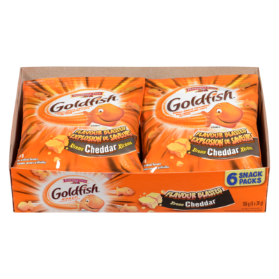Pepperidge Farm Flavour Blasted Baked Snack Crackers Xtreme Cheddar 6 Snack Packs 26 g, $9.62/100g
