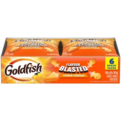 Pepperidge Farm Flavour Blasted Baked Snack Crackers Xtreme Cheddar 6 Snack Packs 26 g, $17.31/100g