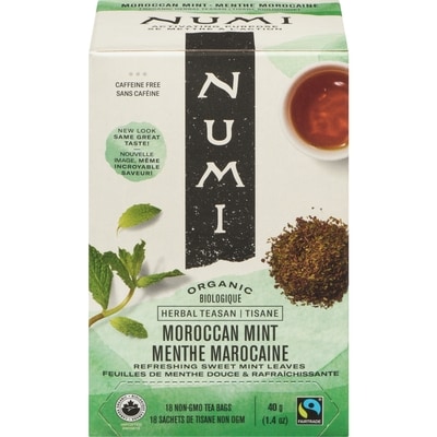 Numi NUMI THE MENTHE MAROCAIN BIO 18 ea, 0,61 $/1ch