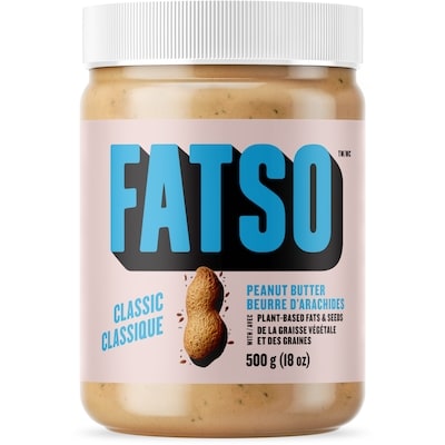 Fatso Beurre d’arachide classique Fatso 500 g, 1,64 $/100g