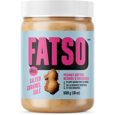 Fatso Beurre d’arachide croquant au caramel salé Fatso 500 g, 2,00 $/100g