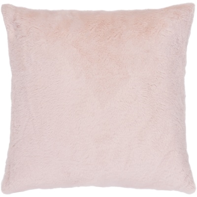 Life at Home Housse de coussin en similifourrure de couleur unie rose morganite 18 po x 18 po (45,7 cm x 45,7 cm) 1 ea, 15,00 $/1ch