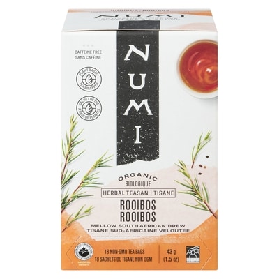 Numi NUMI TISANE ROOIBOS BIO 18 ea, 0,61 $/1ch