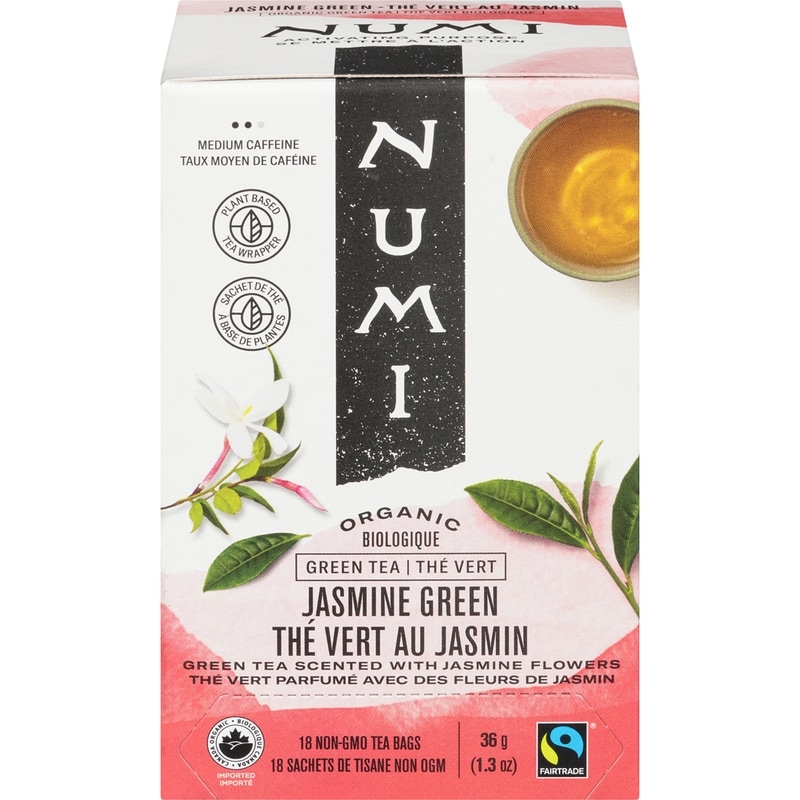 Numi Green Tea Jasmine Green 18 Tea Bags - 18 ea | Zehrs