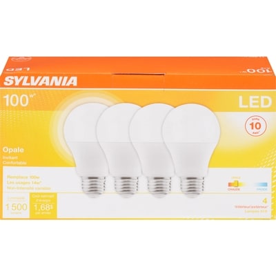 Sylvania SYL DEL A19 EMB 4 4 ea, 6,75 $/1ch