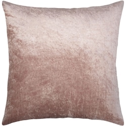 Crushed Velvet Cushion Cover, Blush, 18 in x 18 in