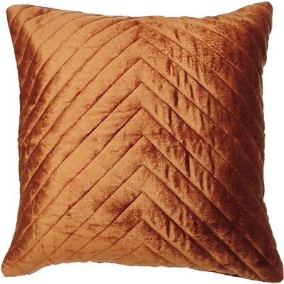 Life at Home Housse de coussin matelassée à motif de chevrons, couleur bisque de moka, 18 po x 18 po (45,7 cm x 45,7 cm) 1 ea, 20,00 $/1ch