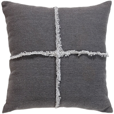 Life at Home Blue Denim Crosshair Cushion Cover, 18 in x 18 in 1 ea, $15.00/1ea