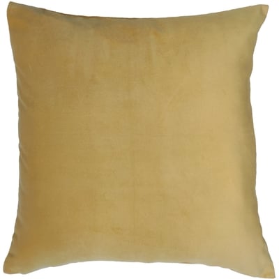 Life at Home Yellow Plain Velvet Cushion Cover, 18 in x 18 in 1 ea, $15.00/1ea