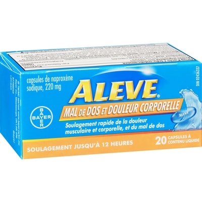 Mal de dos et douleur corporelle en gélules liquides