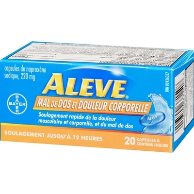 Mal de dos et douleur corporelle en gélules liquides