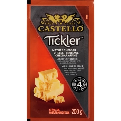 Castello Tickler 1 Year Cheddar    200 g, $4.00/100g