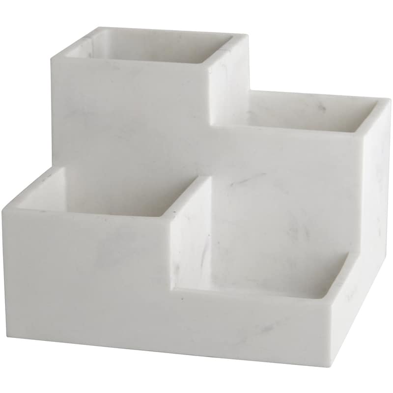 4 Part Marble Organizer Tray