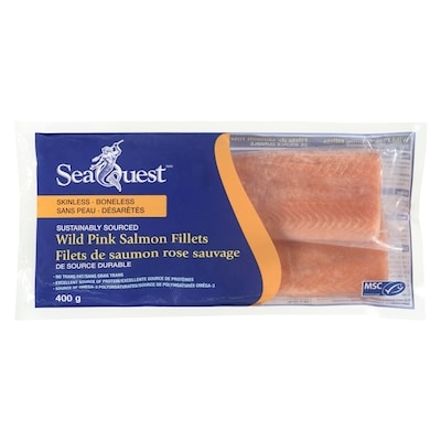 Seaquest Pink Salmon Fillets 400 g, $2.75/100g