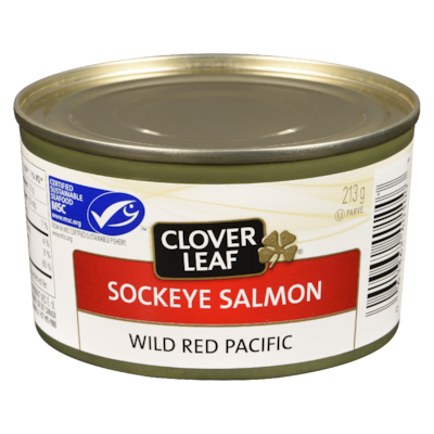Clover Leaf Sockeye Salmon      213 g, $3.28/100g