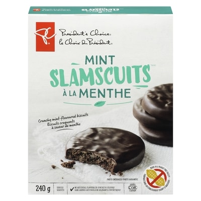 President's Choice Mint Slamscuits 240 g, $2.29/100g