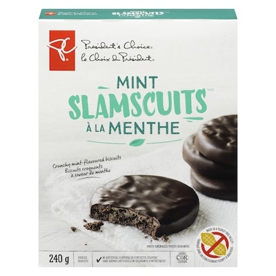 le Choix du Président Slamscuits à la menthe 240 g, 2,29 $/100g