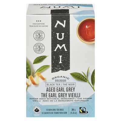 Numi Organic Black Aged Earl Grey Tea 18 ea, $0.61/1ea