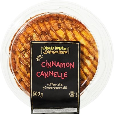 Farmer's Market Cinnamon Coffee Cake 500 g, $1.20/100g