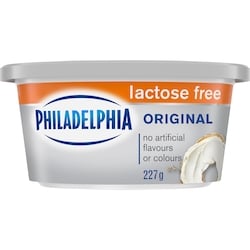 Philadelphia Original Cream Cheese Product, Lactose Free 227 g, $1.89/100g