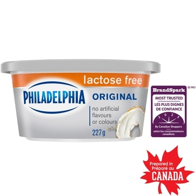 Philadelphia Original Cream Cheese Product, Lactose Free 227 g, $2.42/100g