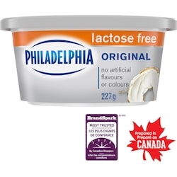 Philadelphia Fromage À La Crème Original, Sans Lactose, Pot 227 g, 2,64 $/100g