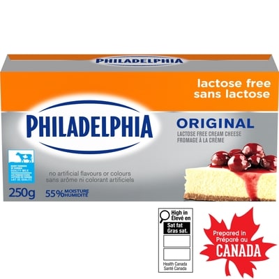 Philadelphia Original Lactose Free Cream Cheese 250 g, $2.80/100g