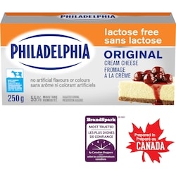 Philadelphia Original Cream Cheese, Lactose Free 250 g, $1.72/100g