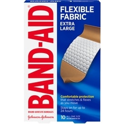 Flexible Fabric Adhesive Bandages, Extra Large