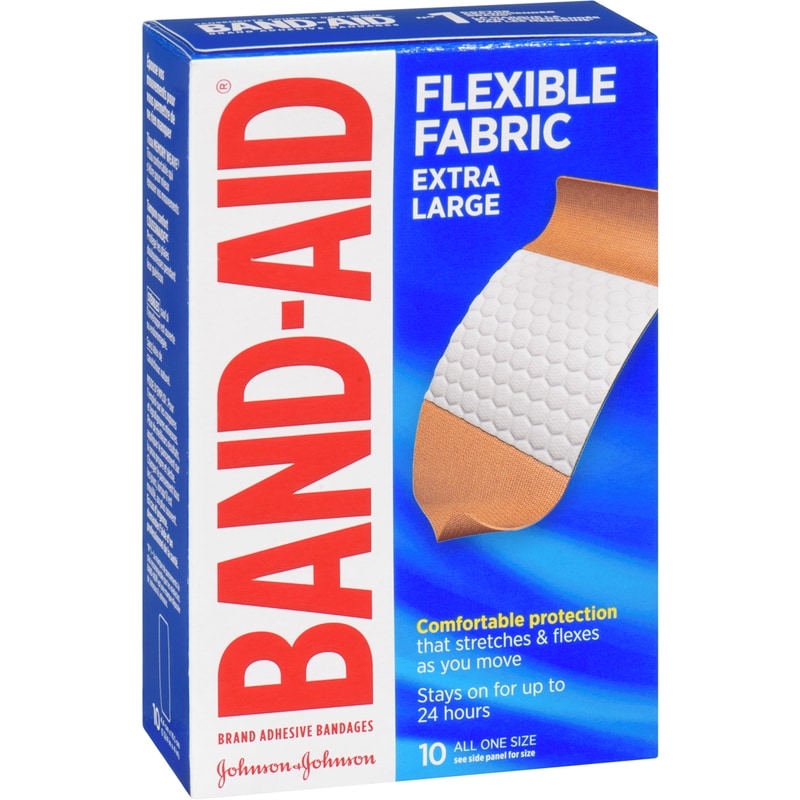 Flexible Fabric Adhesive Bandages, Extra Large